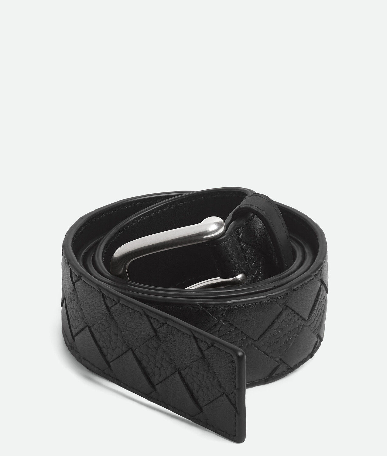 Пояс intrecciato BOTTEGA VENETA, черный — фото 3
