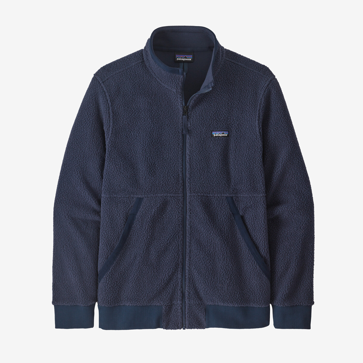 

Мужская флисовая короткая куртка Patagonia, новый темно-синий