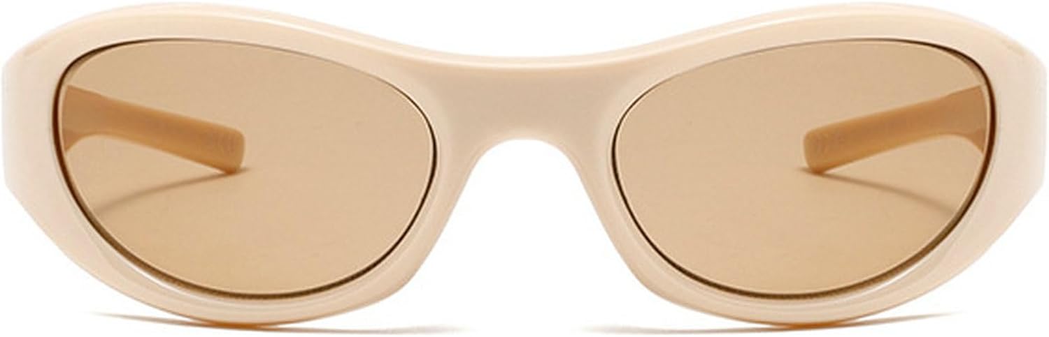 

Винтажные солнцезащитные очки обтекаемой формы для женщин и мужчин, модные солнцезащитные очки «кошачий глаз», спортивные очки для женщин с защитой от УФ-излучения mincl, Champagne