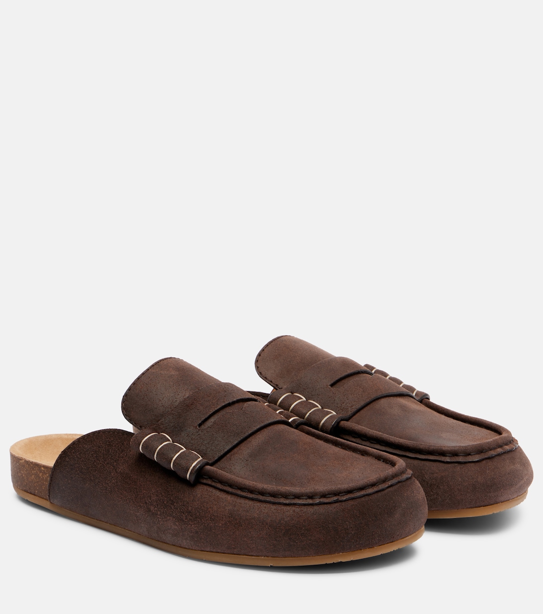 Замшевые мюли JW Anderson, Deep Walnut