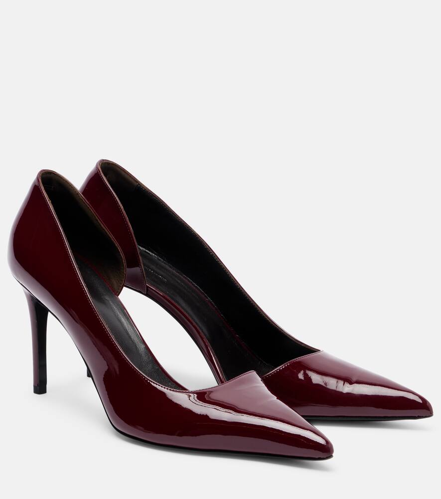 Туфли-лодочки Jett 85 из лаковой кожи Khaite, Oxblood