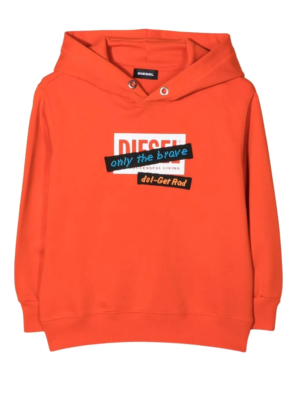 

Толстовка logo-print hood Diesel Kids, красный