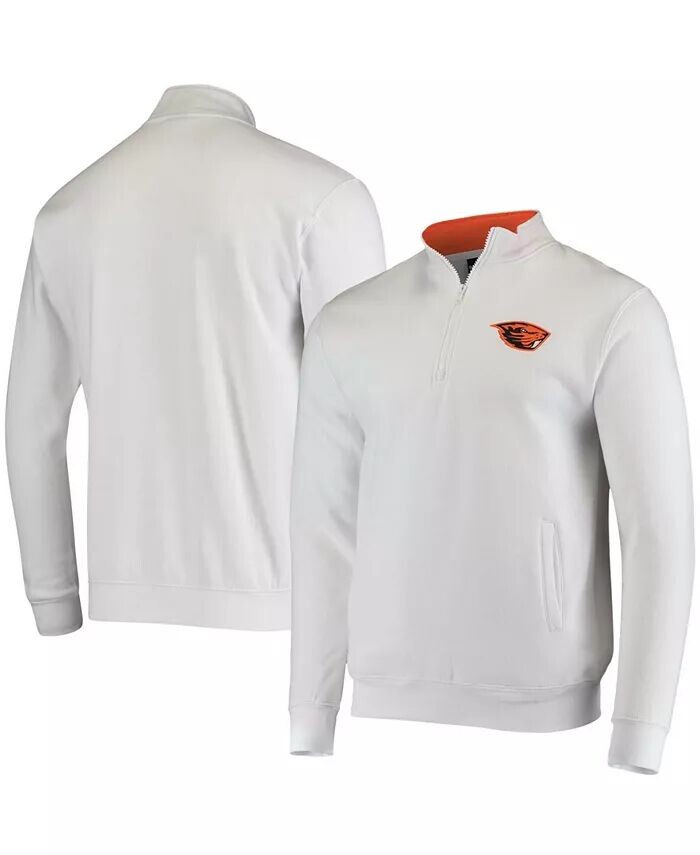 

Мужская белая толстовка с логотипом Oregon State Beavers Tortugas на молнии Colosseum