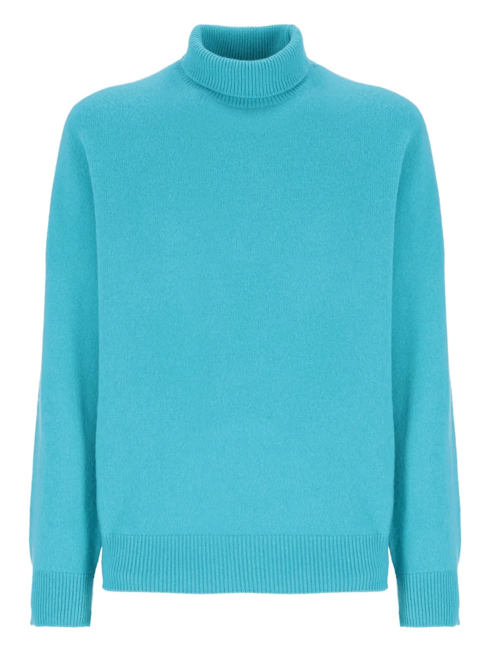 

Свитер в рубчик с высоким воротником Laneus, синий