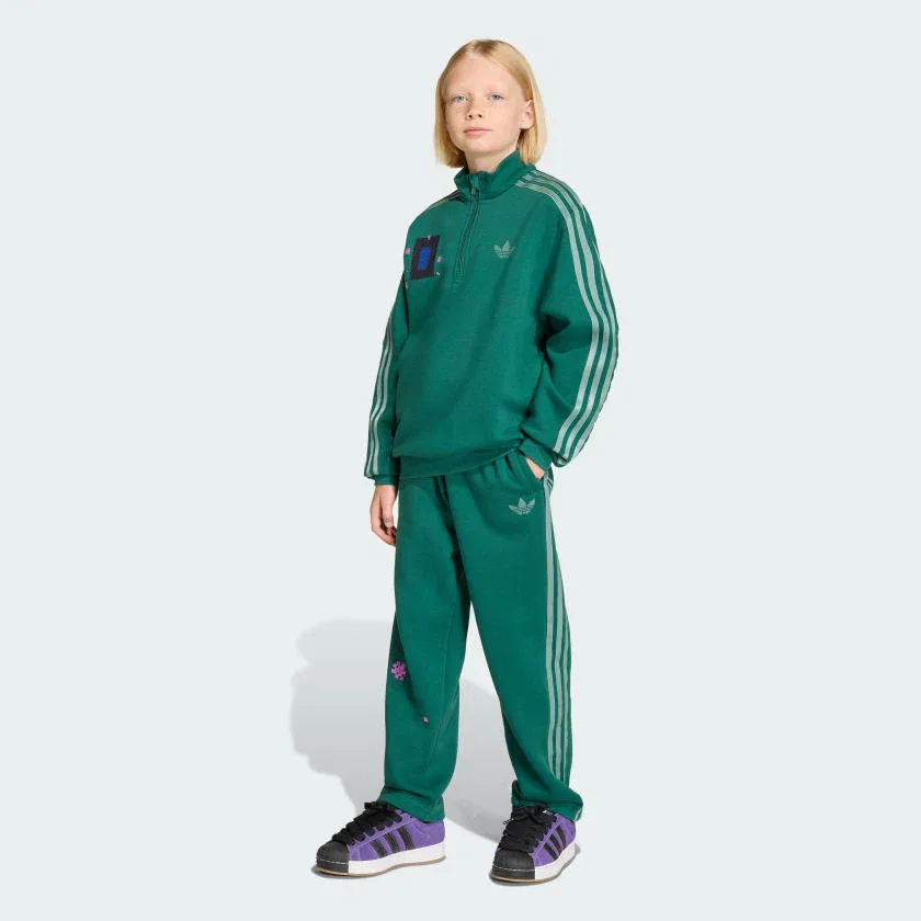 Детские свободные штаны adidas adidas MINECRAFT, Collegiate Green — фото 3