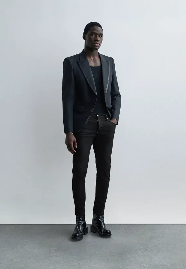 Джинсы-Скейтеры облегающего кроя Dsquared2, Black — фото 2