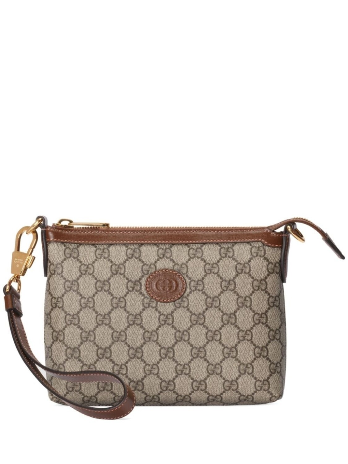 

Gucci сумка-мессенджер из канваса с логотипом GG, нейтральный цвет