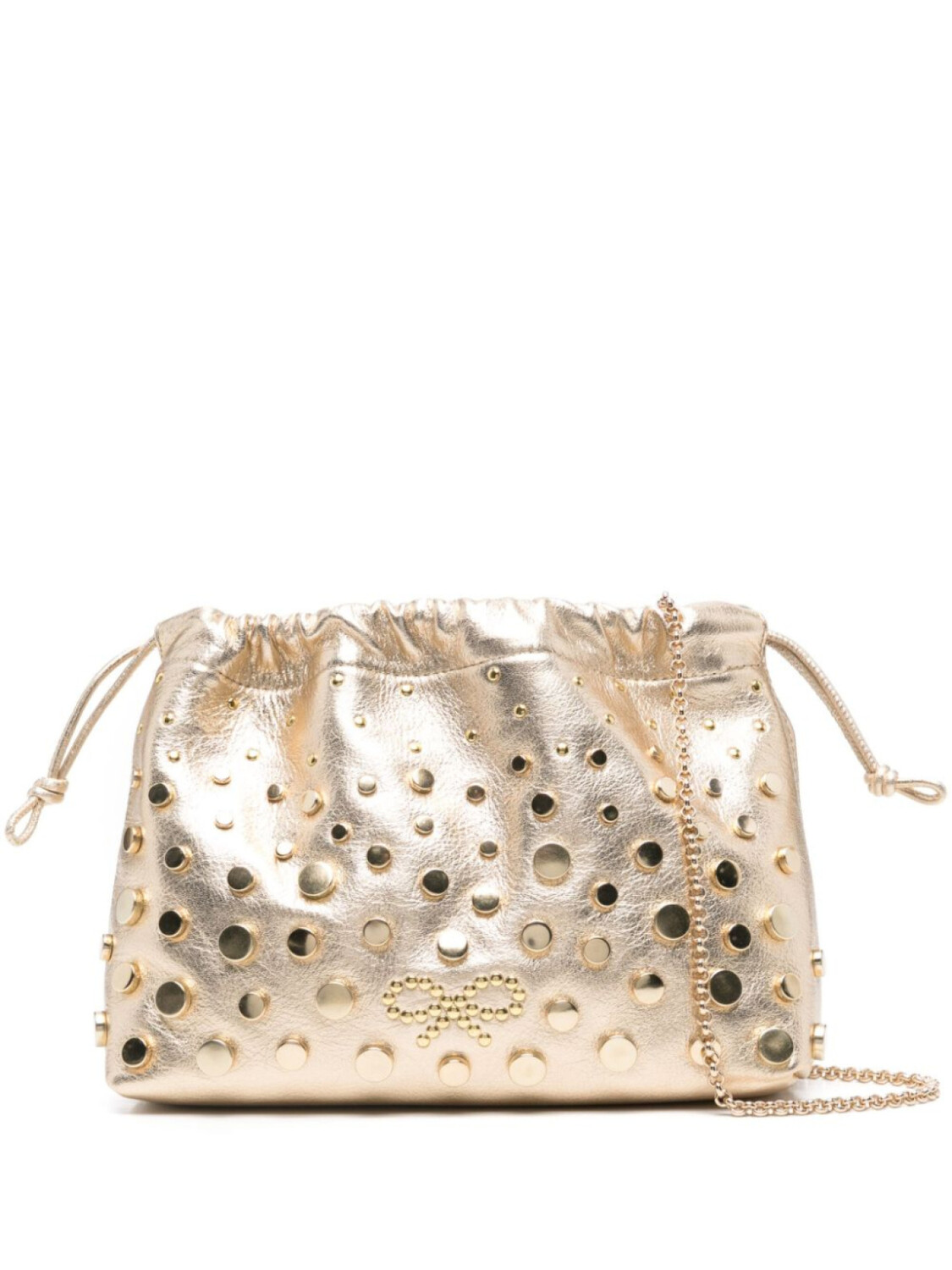 

Anya Hindmarch сумка-ведро с заклепками, золотой