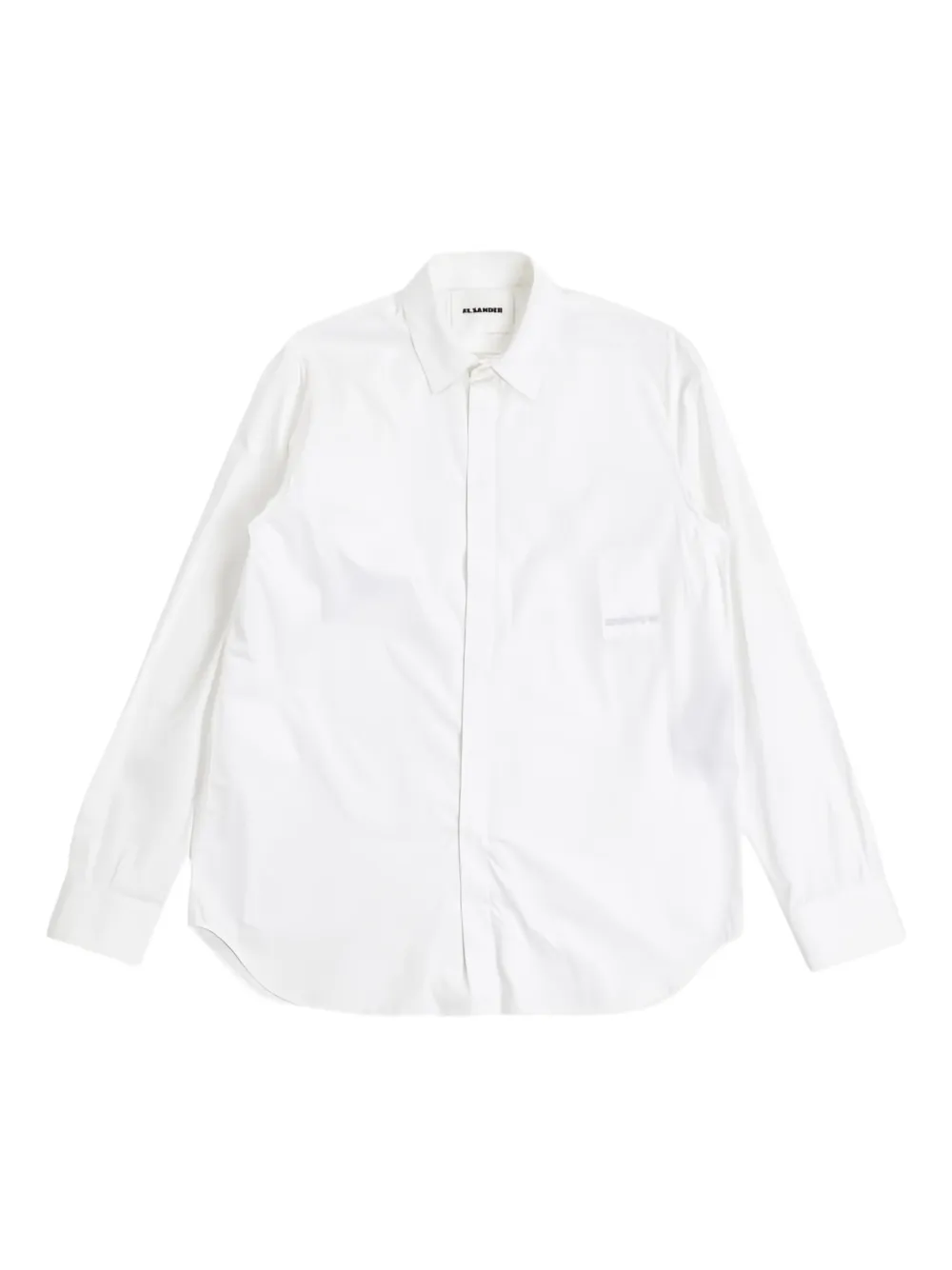 

Рубашка с потайной застежкой JIL SANDER, белый