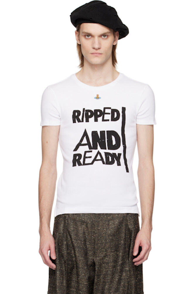 

Белая футболка «Ripped & Ready» из Перу Vivienne Westwood