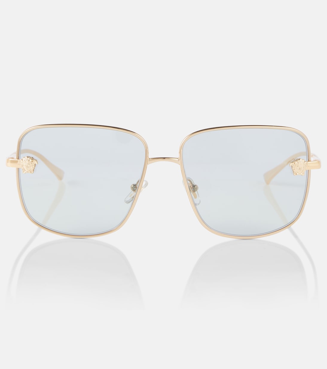 

Квадратные солнцезащитные очки Medusa Versace, Gold/Blue