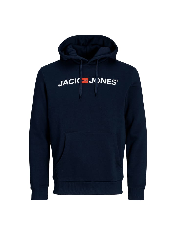

Jack and Jones Толстовка с капюшоном, темно-синего цвета, Синий, Jack and Jones Толстовка с капюшоном, темно-синего цвета