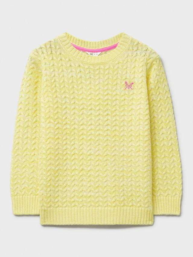 

Детский фактурный джемпер Crew Clothing, Lemon Yellow