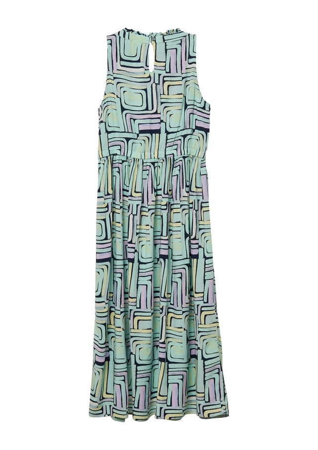 Летнее платье с воротником-рюшами для детей S.Oliver, синий — фото 2