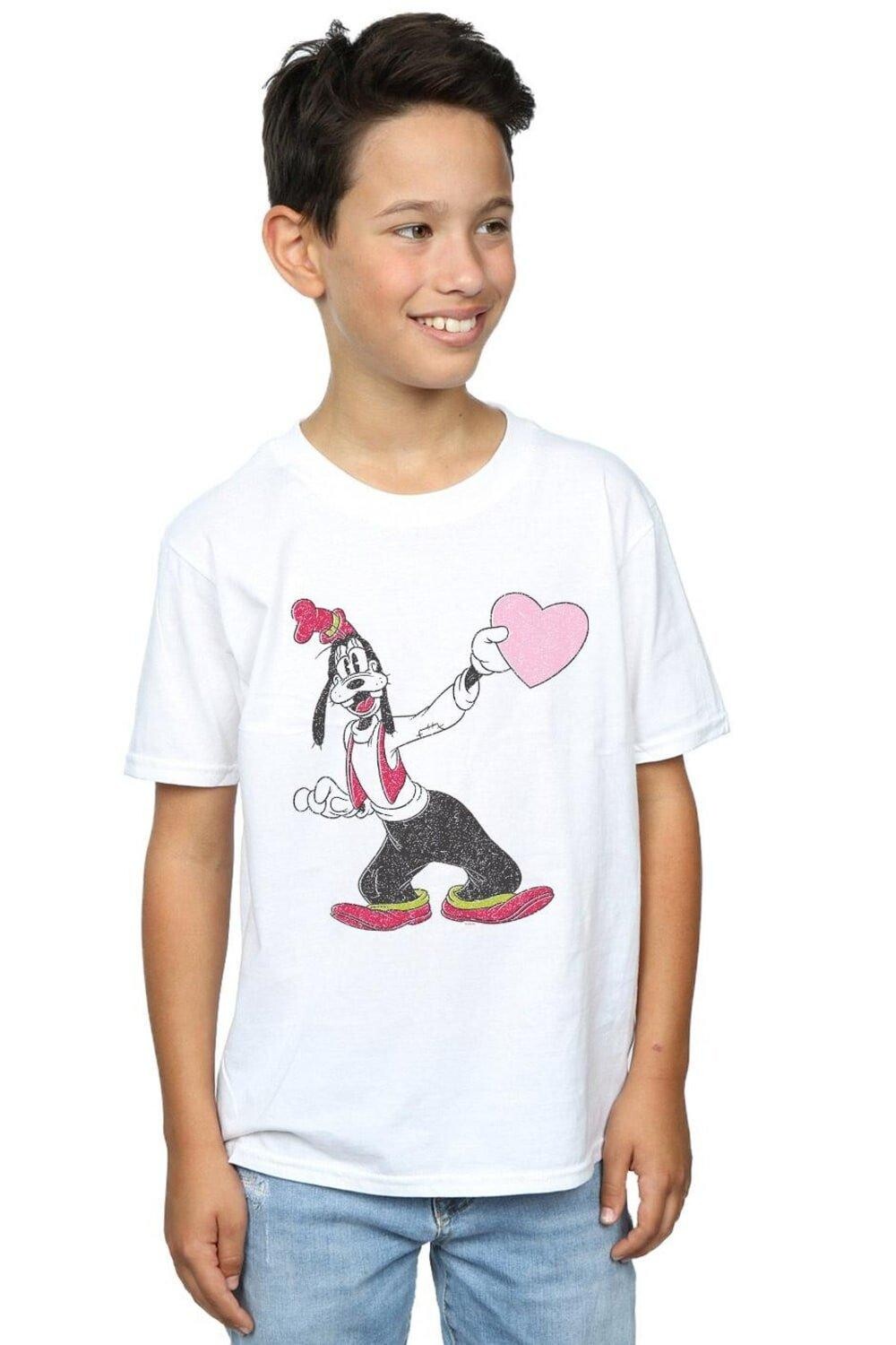 

Футболка Goofy Love Heart Disney, белый