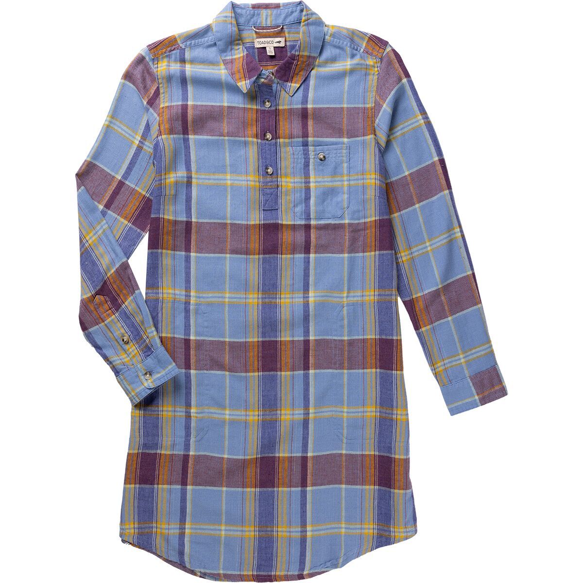 

Повер-платье с длинным рукавом Re-Form Toad&Co, цвет wild ginger lg plaid
