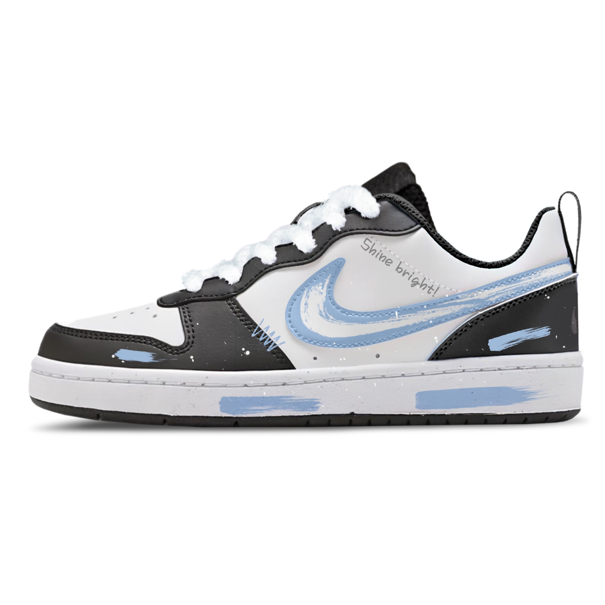 

Низкие детские кроссовки для скейтбординга Court Borough Cushioning для подростков Nike, синий