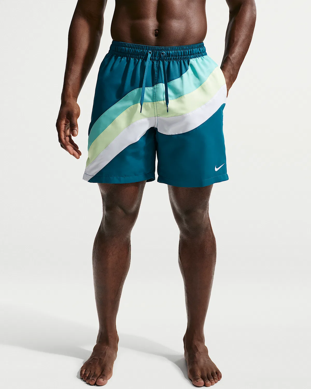 Мужские плавки Nike Swim Breaker 7" с полной подкладкой, Green Abyss — фото 2