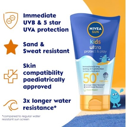 NIVEA SUN Kids Swim & Play Ultra Protect & Play Лосьон SPF 50+ 150 мл — фото 3