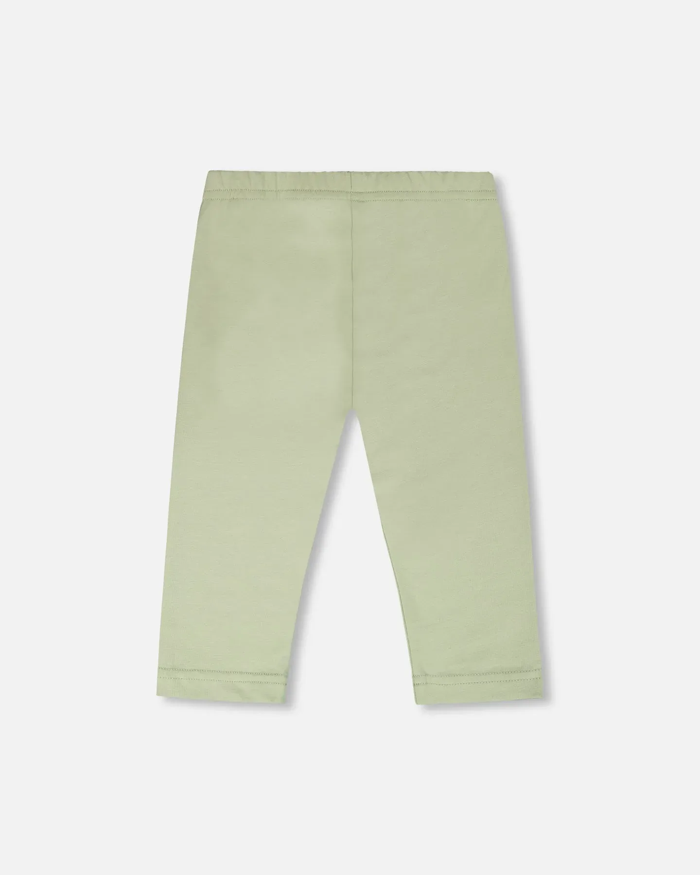 Брюки-капри Organic Cotton Jersey светло-зеленые цвета хаки Deux Par Deux — фото 4
