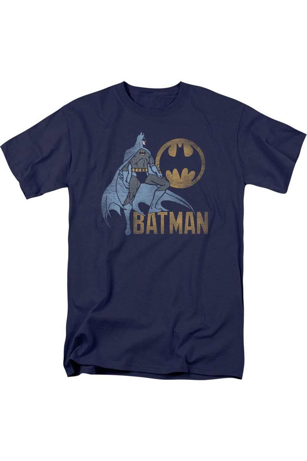 

Футболка с коротким рукавом для взрослых Batman Knight Watch Gildan, темно-синий