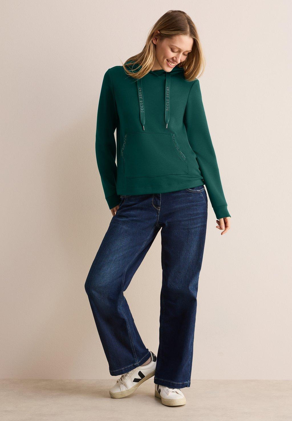 

Толстовка MIT GLITZERDETAILS Cecil, зеленый