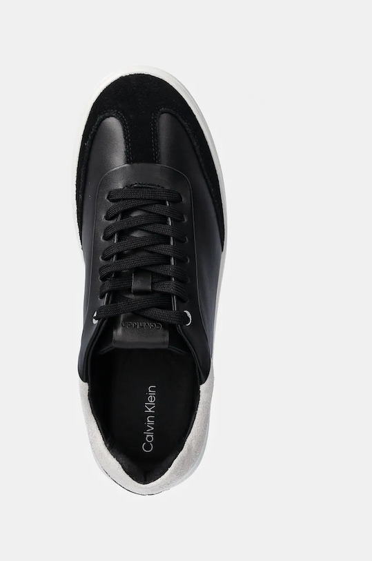 Кожаные кроссовки LP CUPSOLE LACE UP LTH MIX Calvin Klein, черный — фото 4