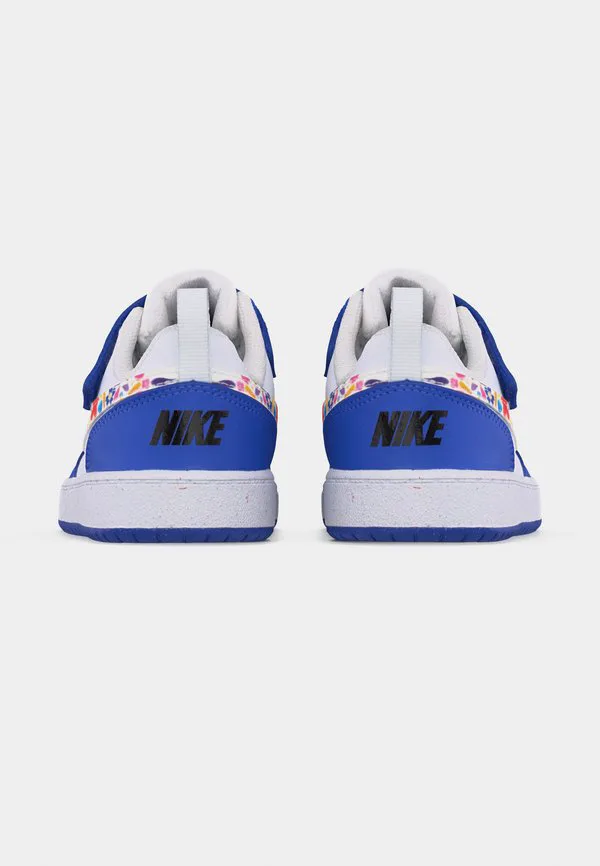 Кроссовки унисекс court borough Nike Sportswear, White/Sapphire/Black — фото 4