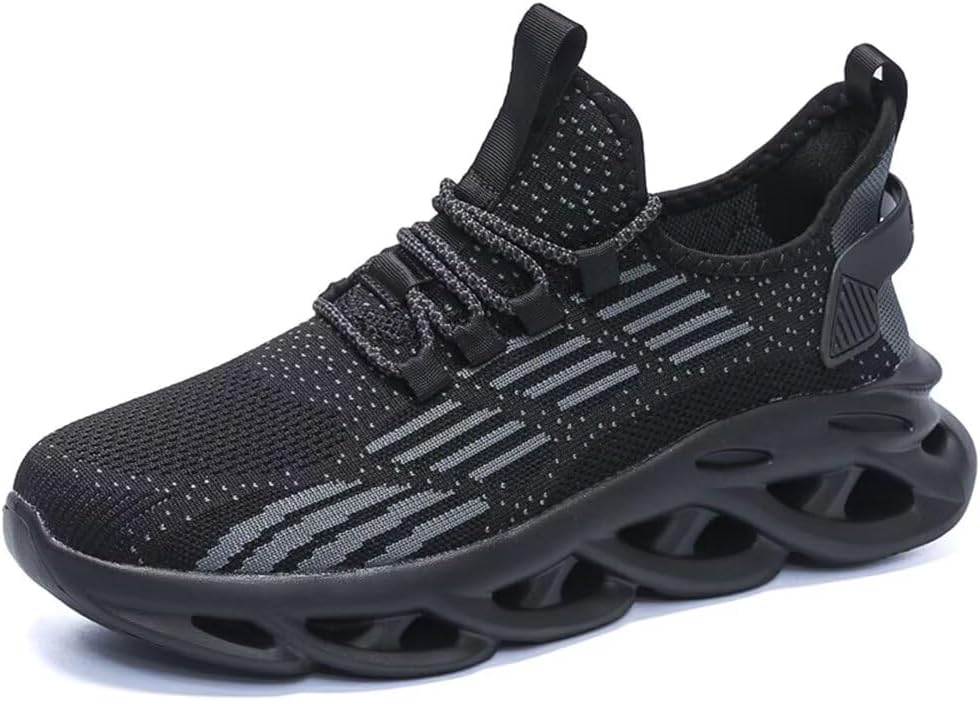 

Мужские легкие кроссовки Jakcuz без шнурков, противоскользящие, дышащие, спортивные, модные, размеры 6,5-16, черный