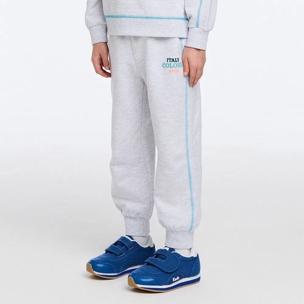 Детские джоггеры с графическим принтом мятно-зелёные от Benetton Kids