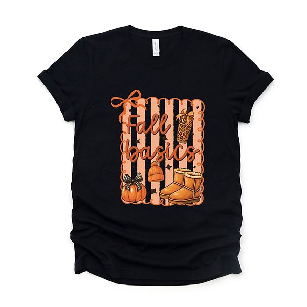 

Футболка с принтом Fall basics boots striped Simply Sage Market, Black, Черный, Футболка с принтом Fall basics boots striped Simply Sage Market, Black