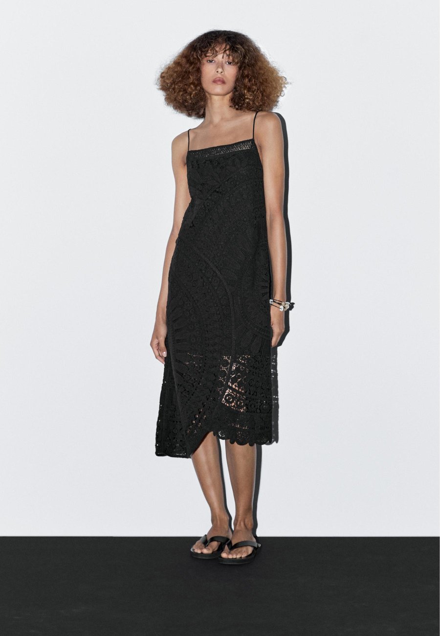 

Платье Massimo Dutti CROCHET MIDI, Black