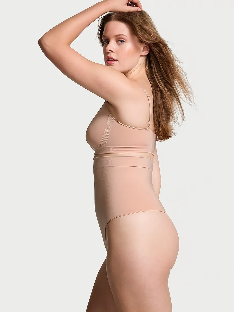 Трусики-стринги с высокой талией SeamlessShaping Victoria'S Secret, цвет Macaron — фото 3