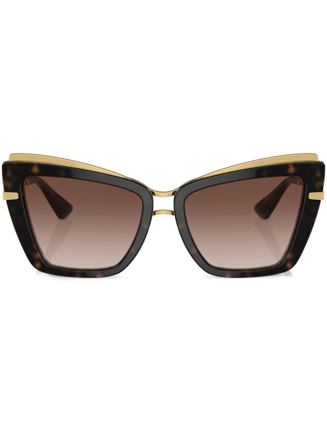 

Dolce & Gabbana Eyewear солнцезащитные очки в оправе 'кошачий глаз', золотистый