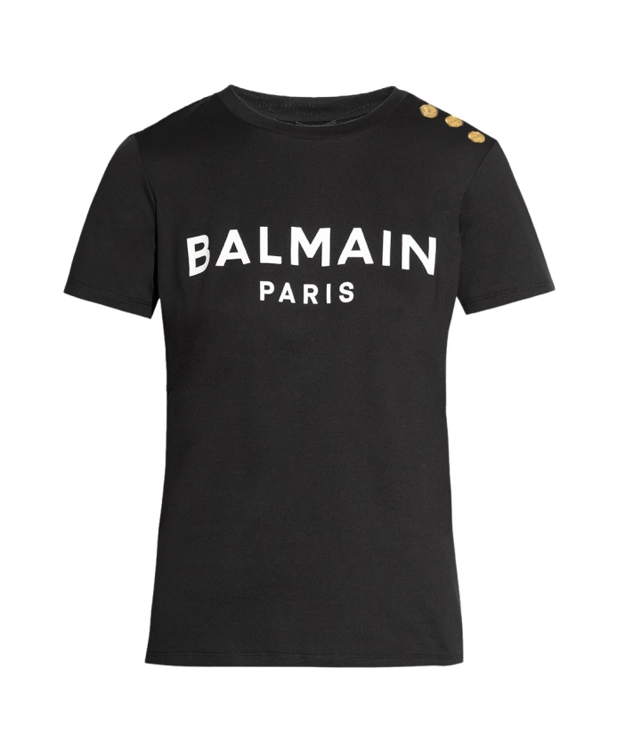 

Футболка с логотипом Balmain, черный