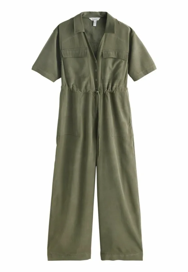 Рабочий комбинезон свободного кроя с коротким рукавом и широкими рукавами Next, Khaki Green — фото 4
