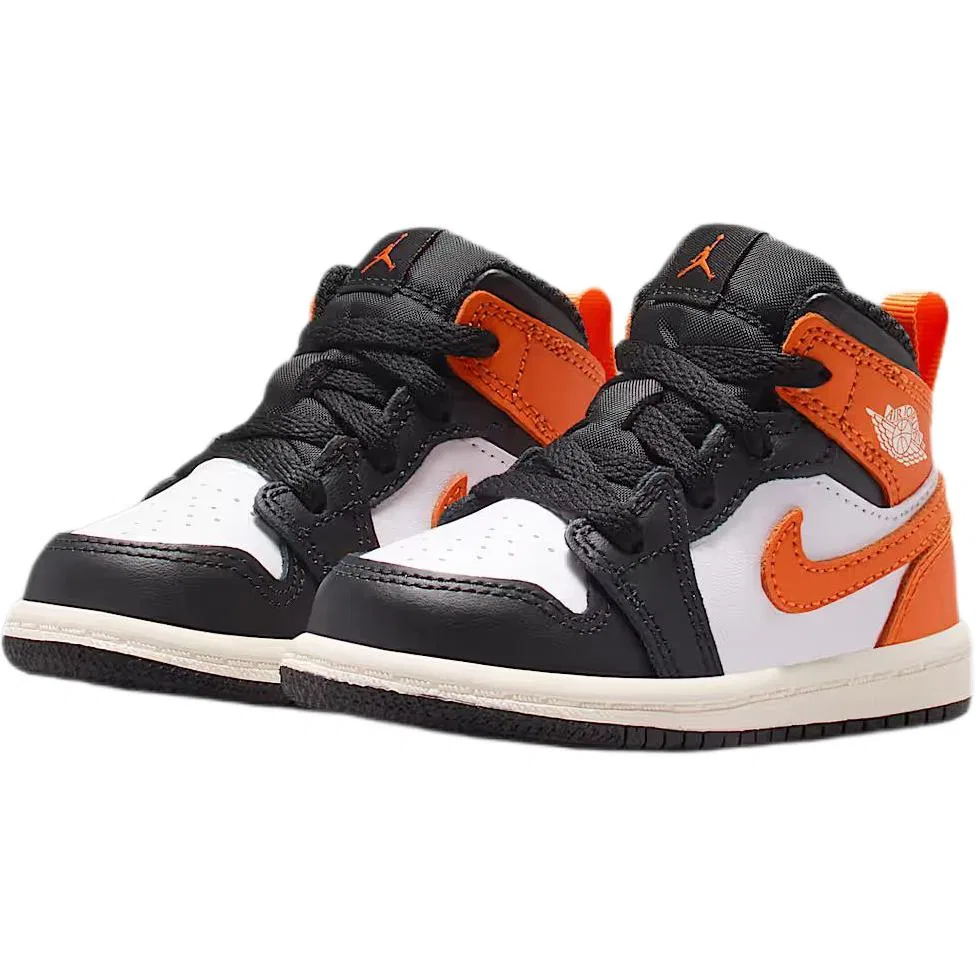 Кроссовки Air 1 Mid top Toddler Shoes Black Infant And Toddler Jordan — фото 4