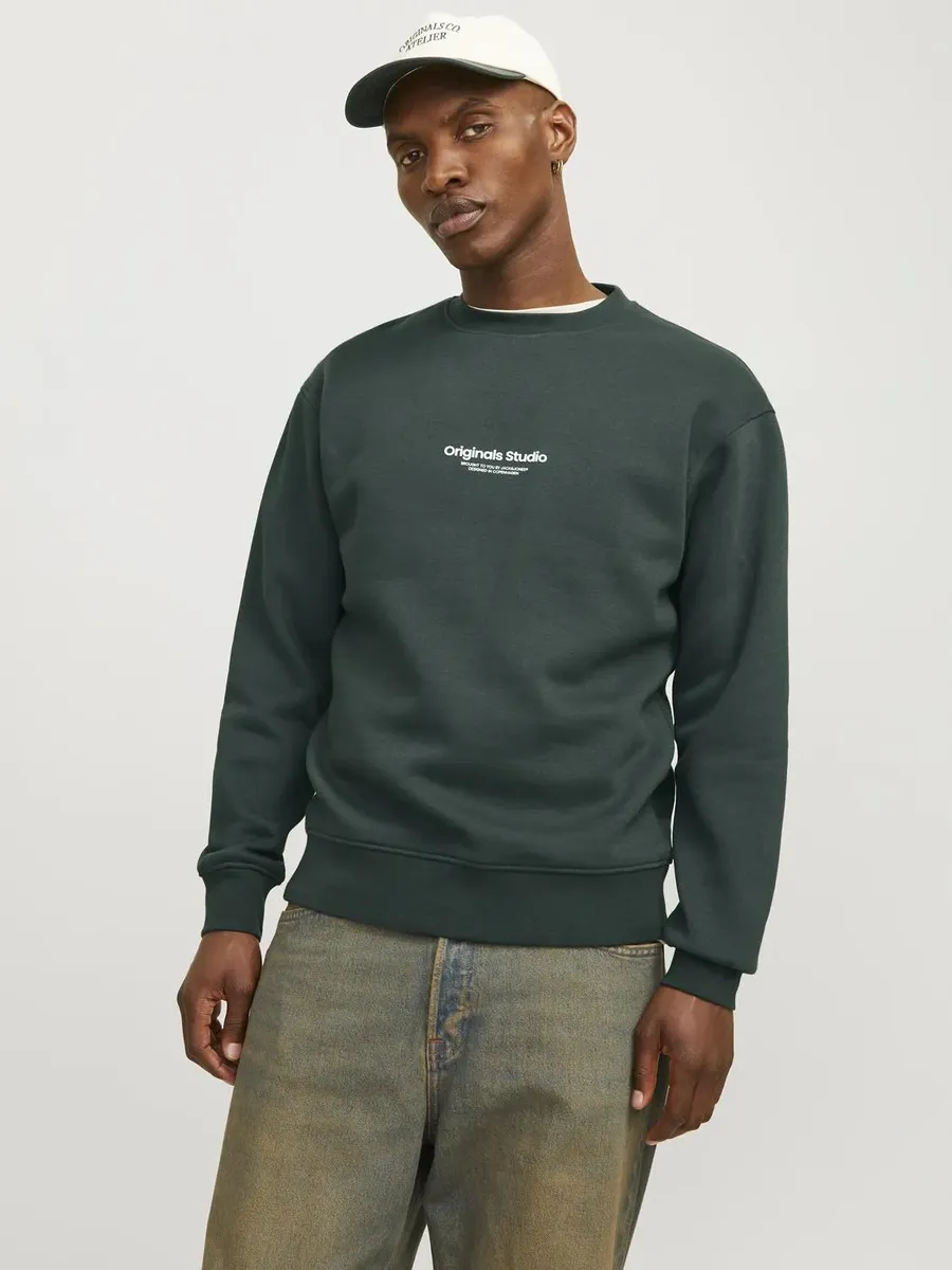 

Толстовка Jack & Jones "JORVESTERBRO SWEAT CREW NECK NOOS", цвет Forest River