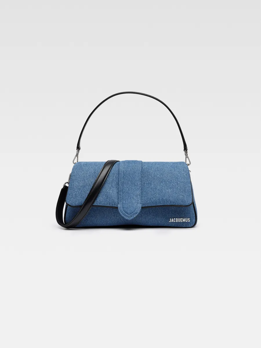 

Мини-сумка из объемного денима Ле Бамбиму Jacquemus, синий