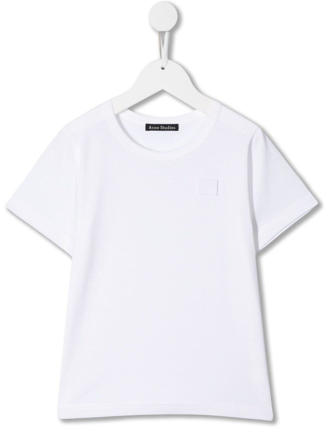 

Acne Studios Kids футболка с нашивкой-логотипом, белый