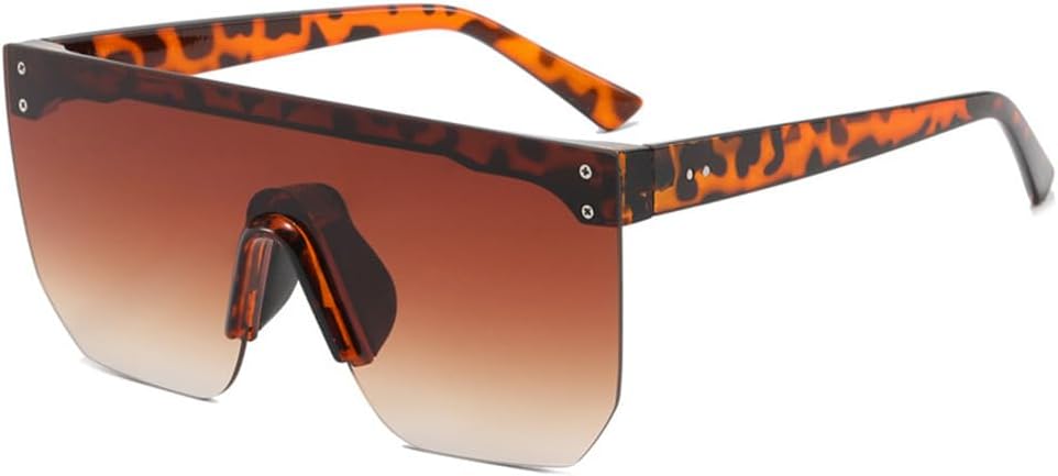 

Безрамочные очки, интегрированные защитные очки для велоспорта, солнцезащитные очки с защитой от УФ-излучения, модные, универсальные, стильные, для мужчин KTUCN, Brown