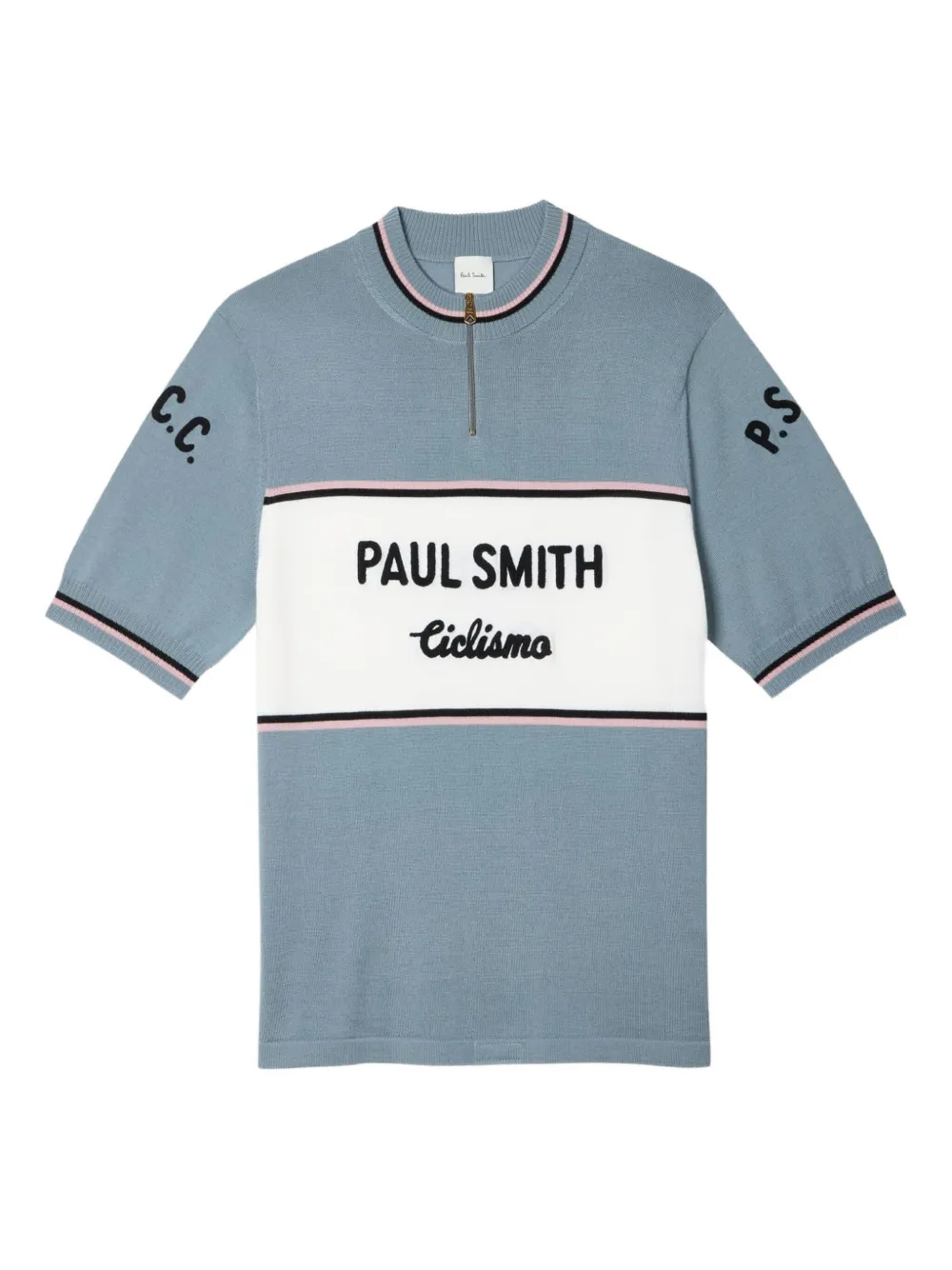 

Шерстяной свитер с вставками для велоспорта Paul Smith, синий