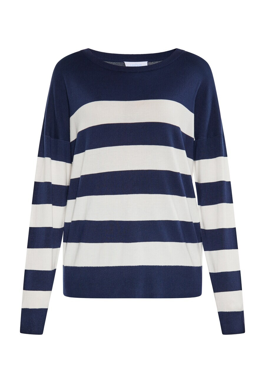

Тонкий вязаный свитер usha BLUE LABEL Sweater, морской синий