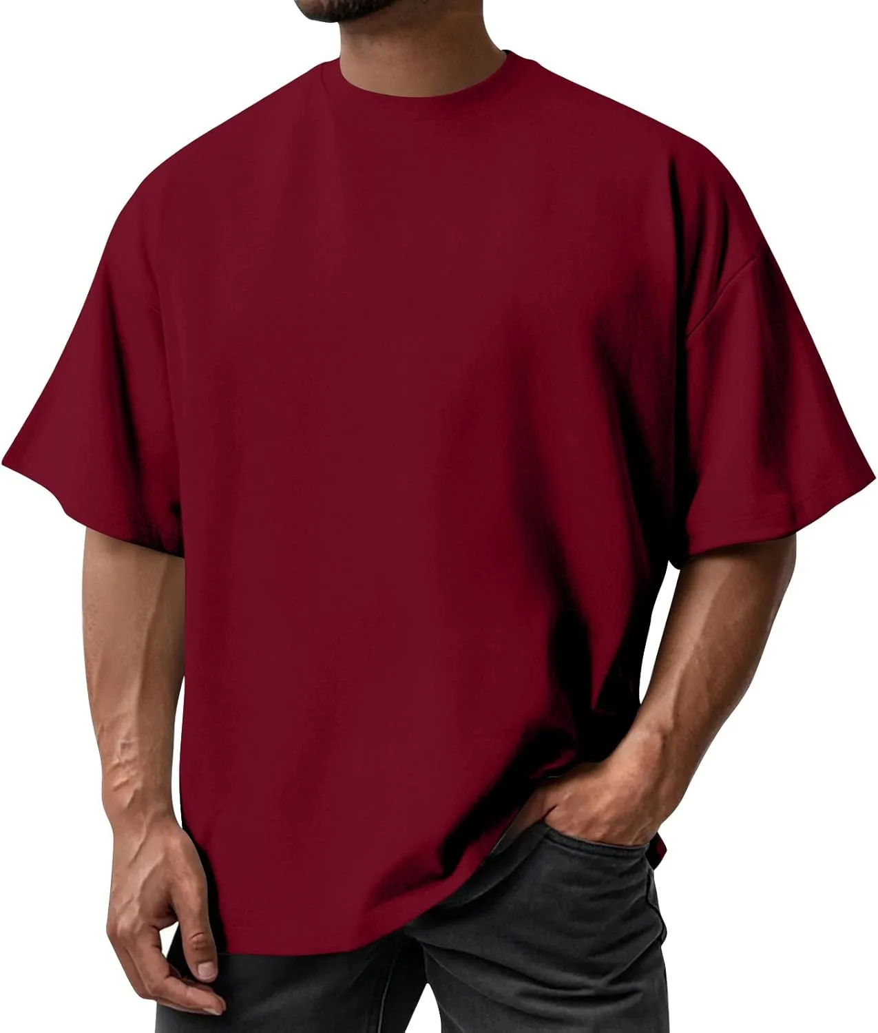 

Мужская футболка с коротким рукавом и круглым вырезом HswsEJ