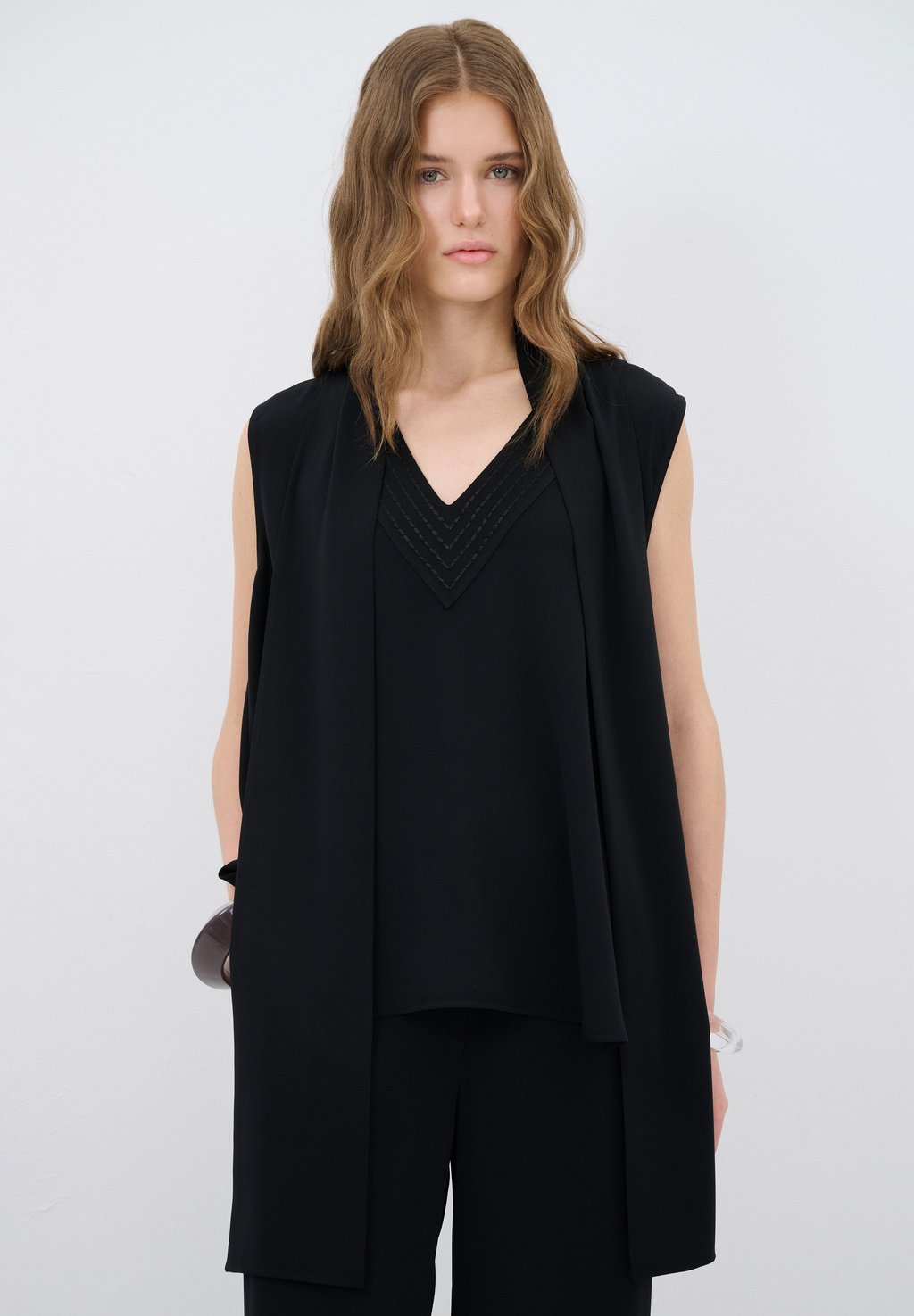 

Топ V-NECK - Blouse adL, черный
