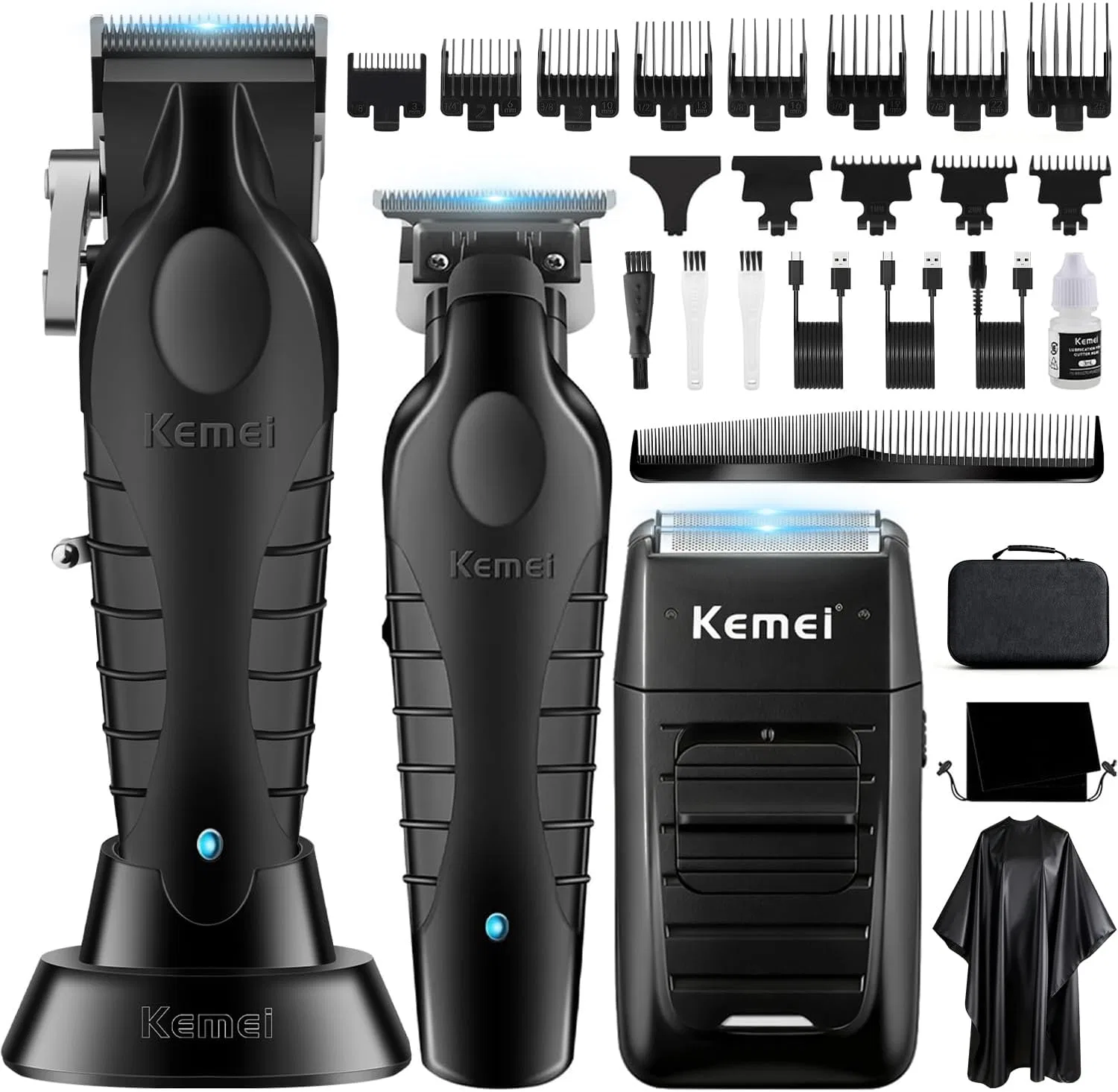 Набор для стрижки и бритья от KEMEI Kemei, Black A
