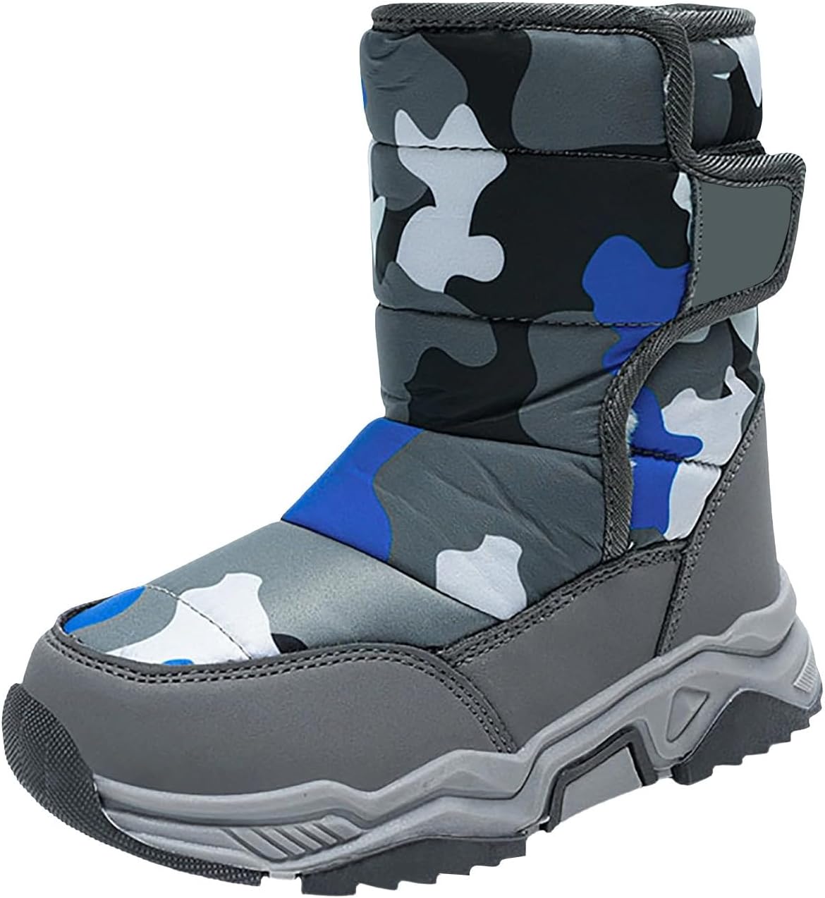 

И утепленные снежные ботинки, зимние уличные походные ботильоны, кожаные, водонепроницаемые, с нескользящей подошвой, теплые утепленные ботинки Generic, Grey