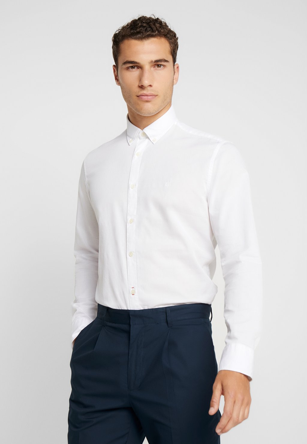 

Рубашка FINE BEDFORD GARMENT DYED Marc O'Polo, цвет white