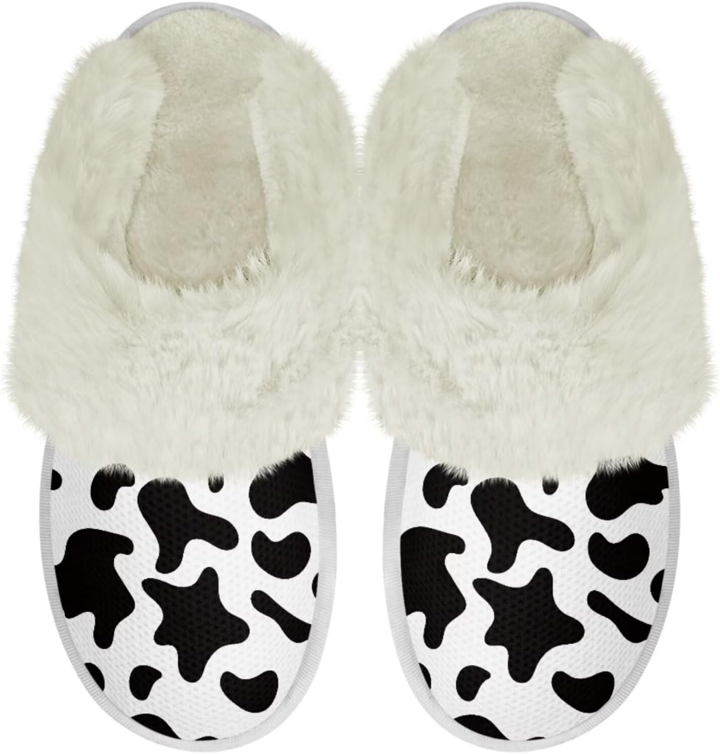 

Женские домашние тапочки Binienty, мужские тапочки, теплые зимние комнатные обувь, Classic Cow Pattern