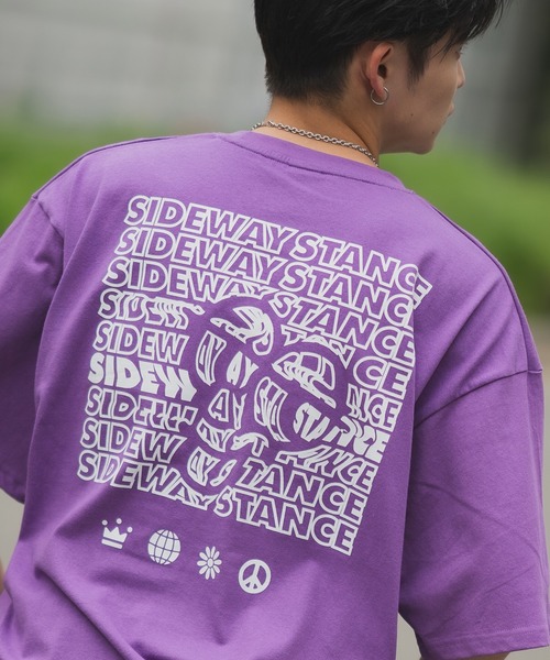 

SIDEWAY STANCE Футболка с короткими рукавами и графическим принтом Sideways Stance, фиолетовая
